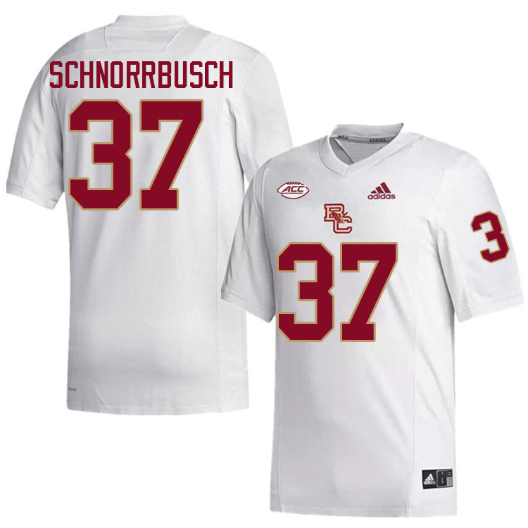 Boston College Eagles #37 Zach Schnorrbusch College Football Jerseys Stitched-White